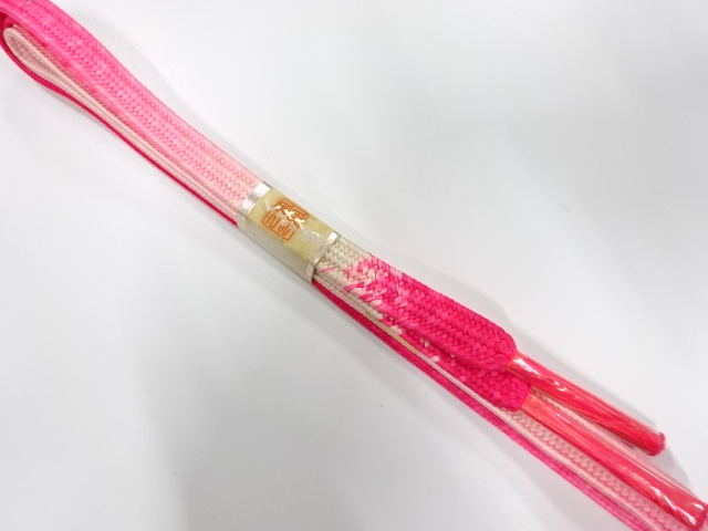 未使用品　正絹　手組帯締め